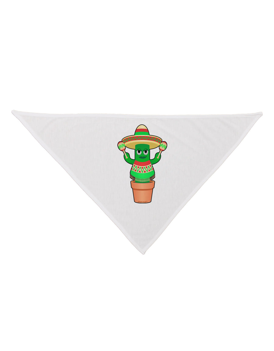 Fiesta Cactus Poncho Dog Bandana 26-Dog Bandana-TooLoud-White-One-Size-Fits-Most-Davson Sales