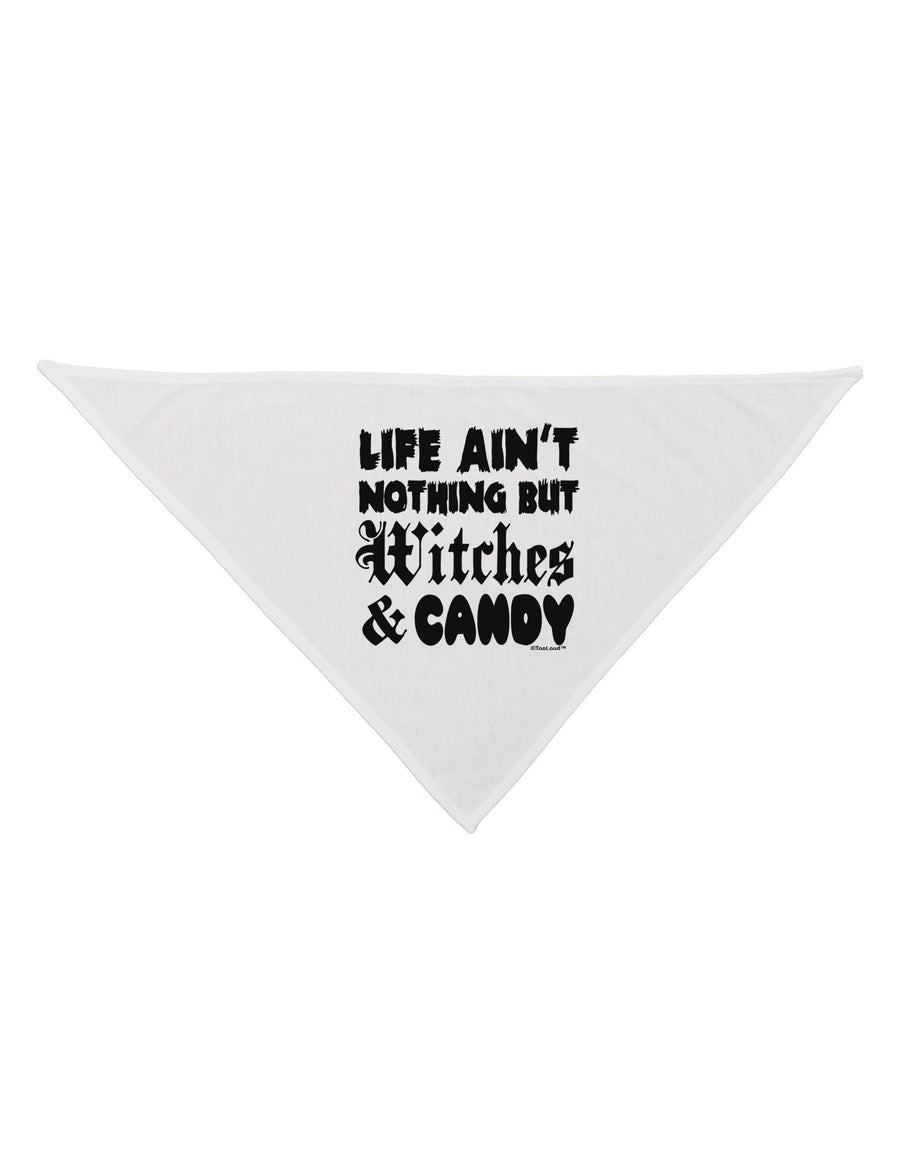 TooLoud Witches and Candy Dog Bandana 26-Dog Bandana-TooLoud-White-One-Size-Fits-Most-Davson Sales