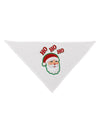 Ho Ho Ho Santa Claus Face Faux Applique Dog Bandana 26-Dog Bandana-TooLoud-White-One-Size-Fits-Most-Davson Sales