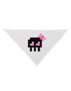 Retro 8-Bit Skull with Pink Bow Dog Bandana 26-Dog Bandana-TooLoud-White-One-Size-Fits-Most-Davson Sales