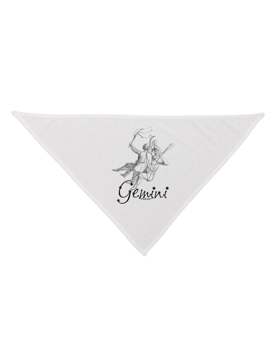 Gemini Constellation Dog Bandana 26-Dog Bandana-TooLoud-White-One-Size-Fits-Most-Davson Sales