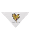 TooLoud I gave you a Pizza my Heart Dog Bandana 26 Inch-Dog Bandana-TooLoud-White-One-Size-Fits-Most-Davson Sales