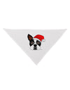 Cute Dog with Santa Hat - Christmas Dog Bandana 26-Dog Bandana-TooLoud-White-One-Size-Fits-Most-Davson Sales