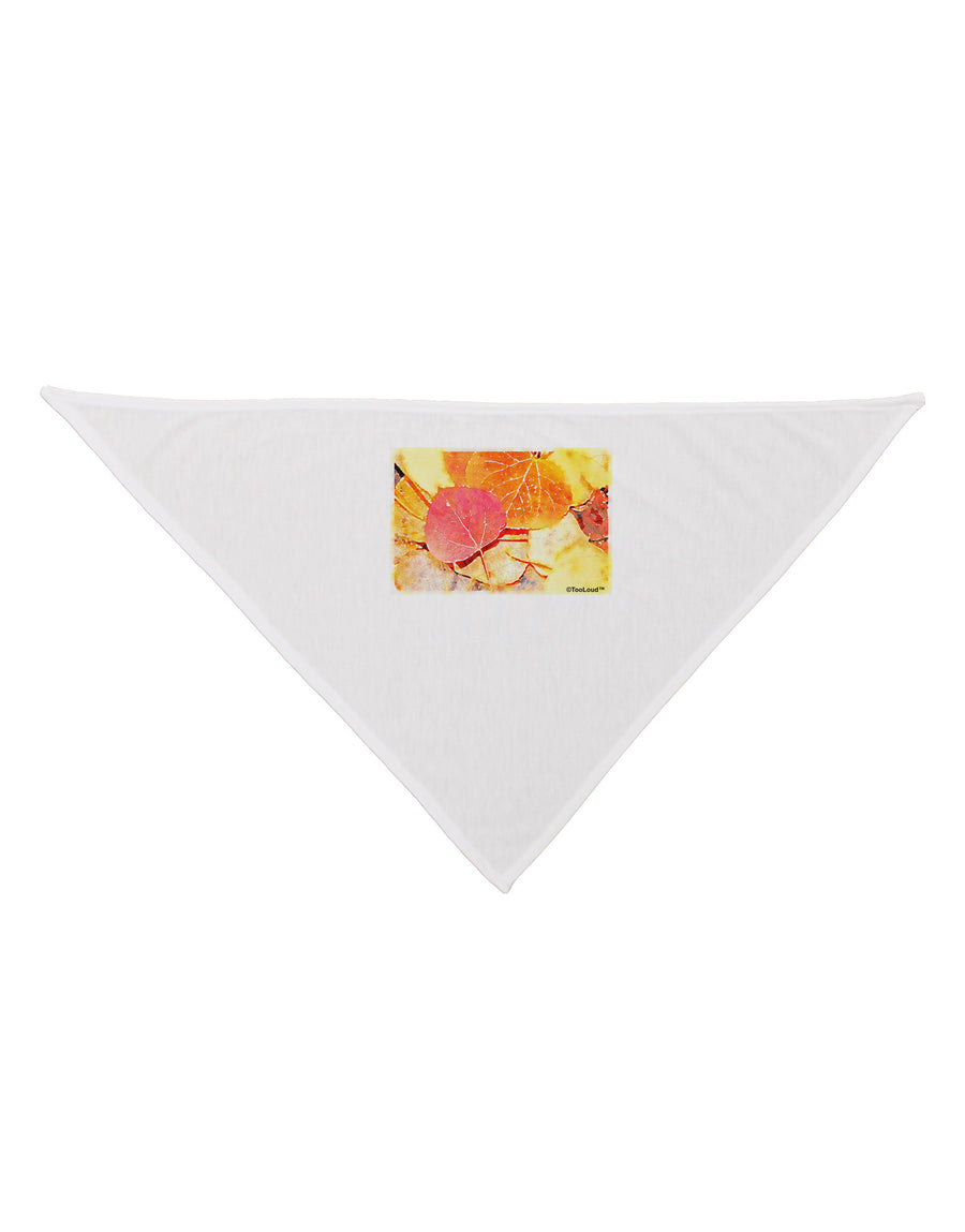 Colorado - Autumn WaterColor Dog Bandana 26-Dog Bandana-TooLoud-White-One-Size-Fits-Most-Davson Sales