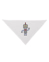 Cute Robot Male Dog Bandana 26-Dog Bandana-TooLoud-White-One-Size-Fits-Most-Davson Sales