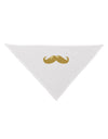 Big Gold Blonde Mustache Dog Bandana 26-Dog Bandana-TooLoud-White-One-Size-Fits-Most-Davson Sales