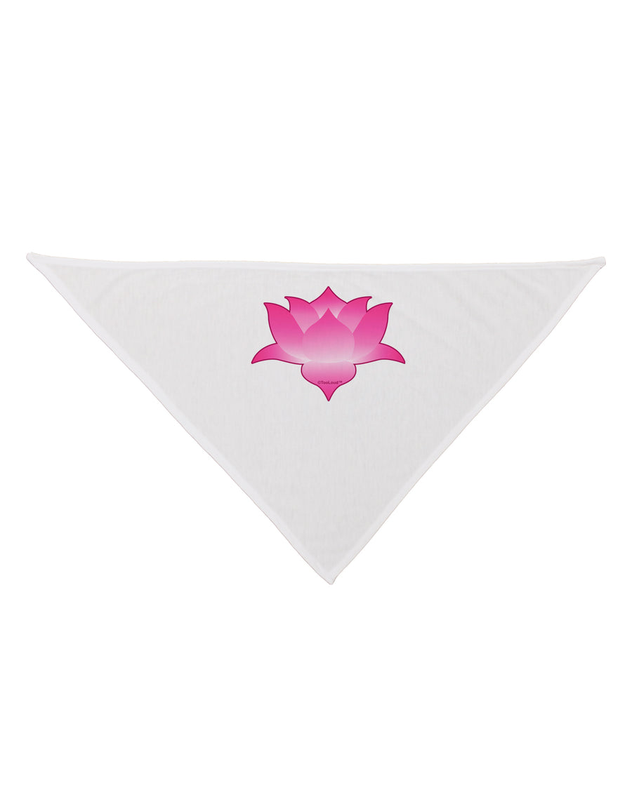 Lotus Flower Design Gradient Dog Bandana 26 by TooLoud-Dog Bandana-TooLoud-White-One-Size-Fits-Most-Davson Sales