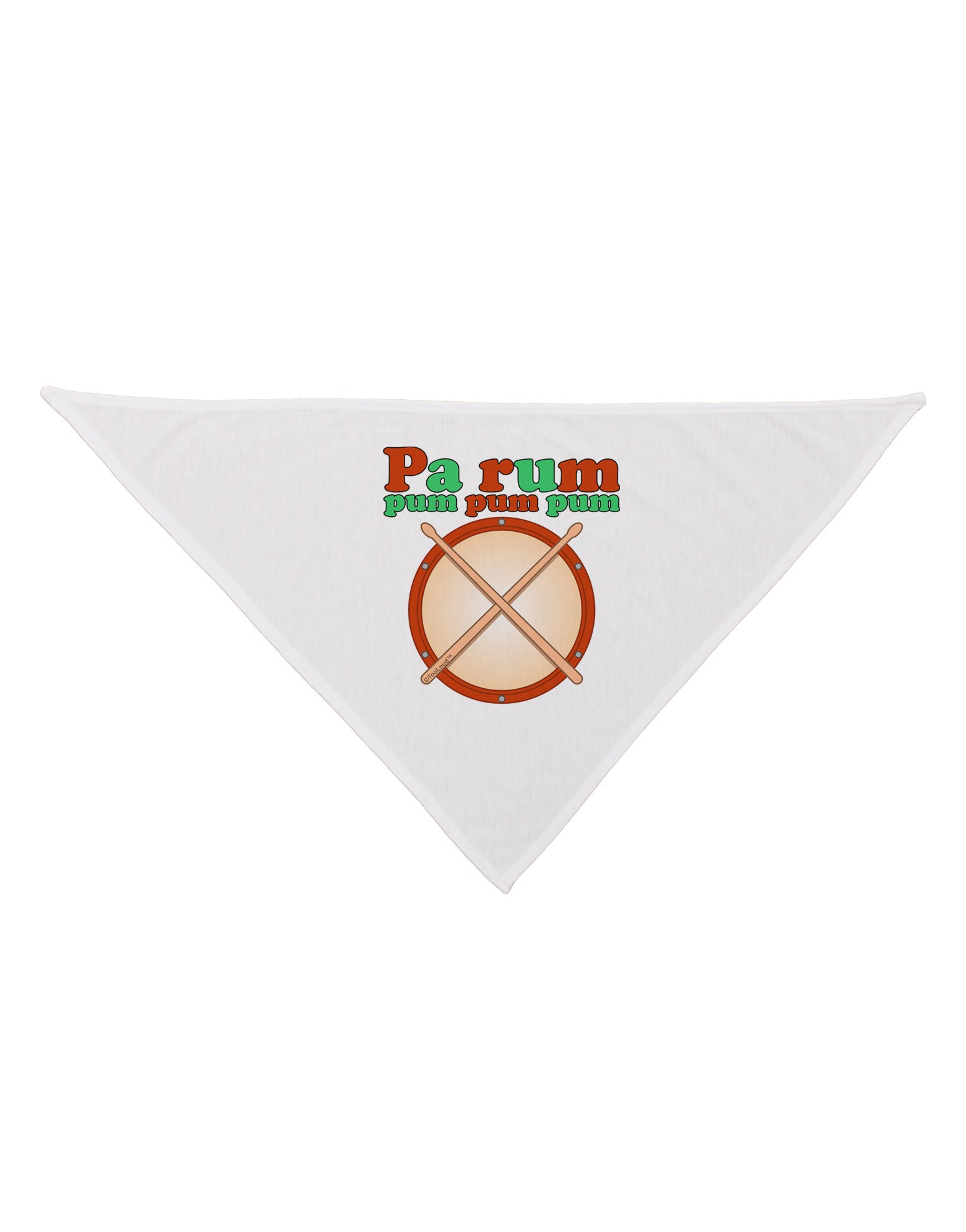 Pa Rum Pum Pum Pum Dog Bandana 26-Dog Bandana-TooLoud-White-One-Size-Fits-Most-Davson Sales