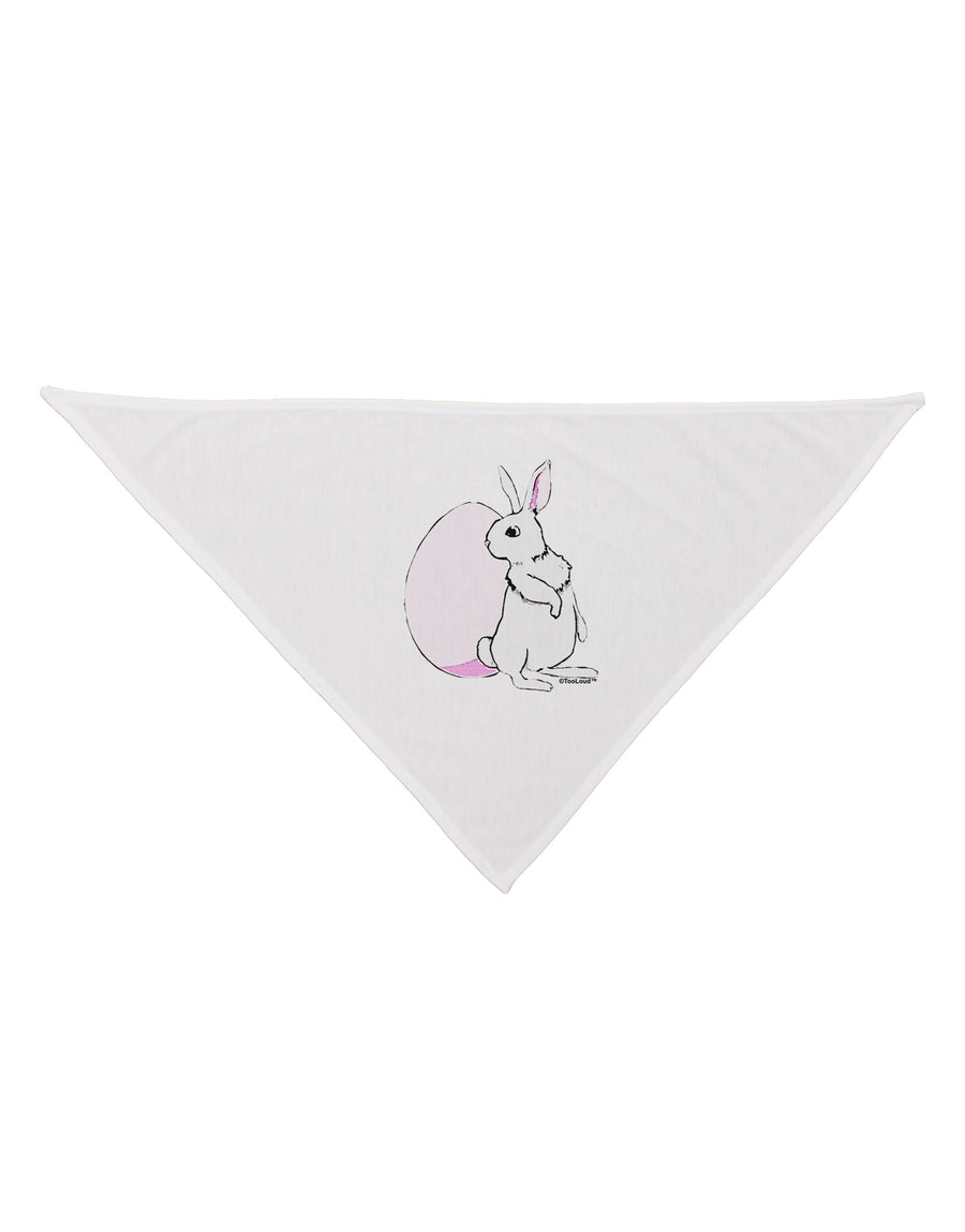 Easter Bunny and Egg Design Dog Bandana 26 by TooLoud-Dog Bandana-TooLoud-White-One-Size-Fits-Most-Davson Sales