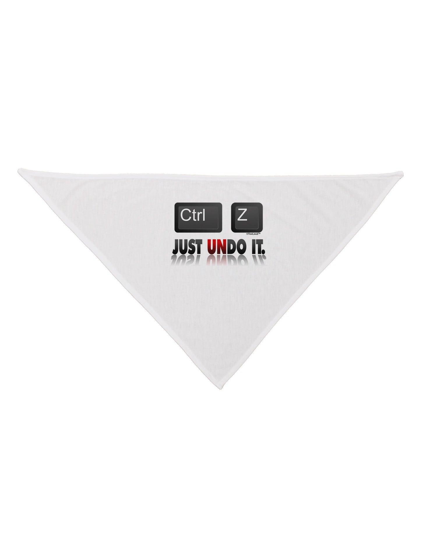 Ctrl Z Just Undo It Dog Bandana 26-Dog Bandana-TooLoud-White-One-Size-Fits-Most-Davson Sales