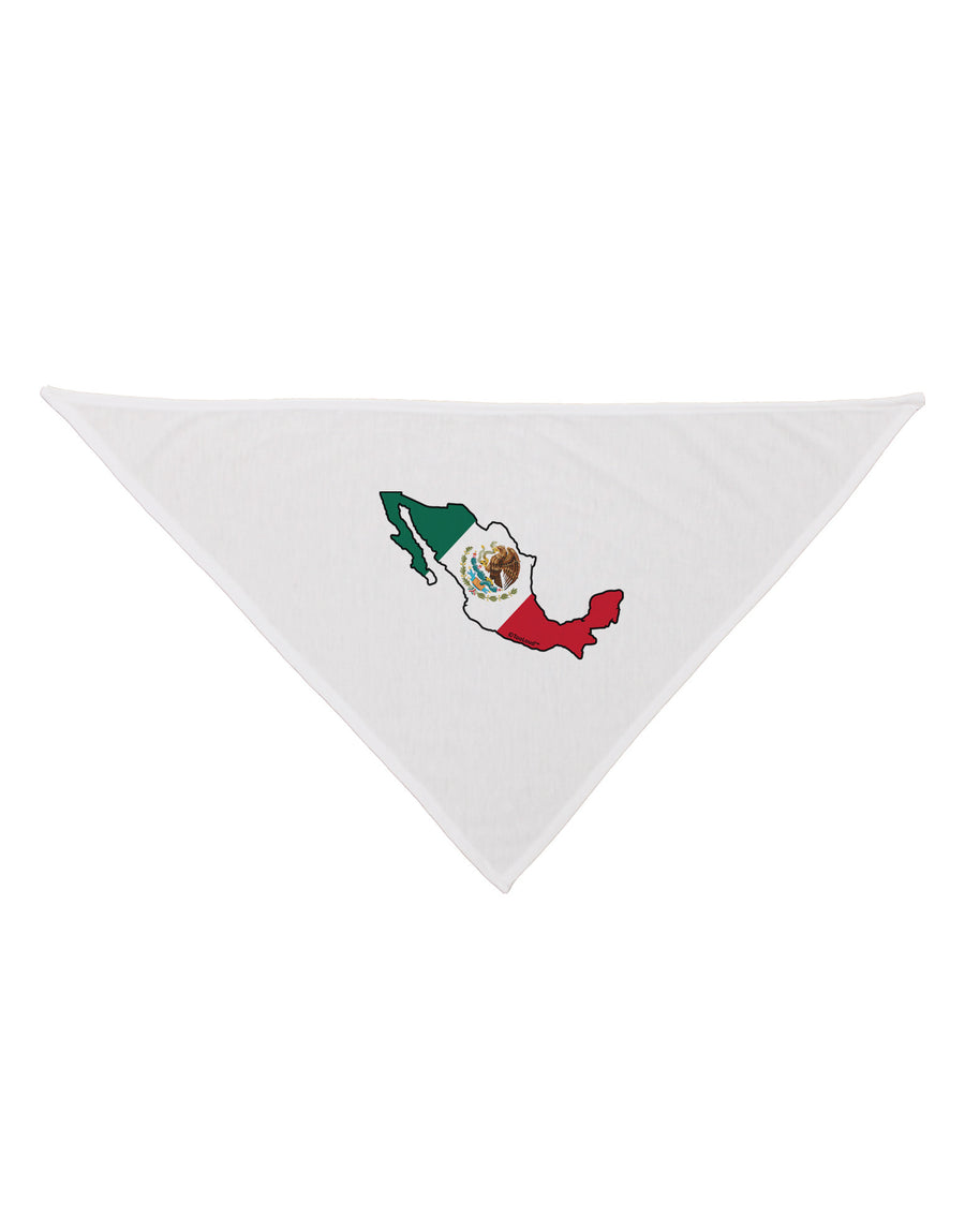 Mexico Outline - Mexican Flag Dog Bandana 26 by TooLoud-Dog Bandana-TooLoud-White-One-Size-Fits-Most-Davson Sales