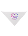 Mom Heart Design - Gradient Colors Dog Bandana 26 by TooLoud-Dog Bandana-TooLoud-White-One-Size-Fits-Most-Davson Sales