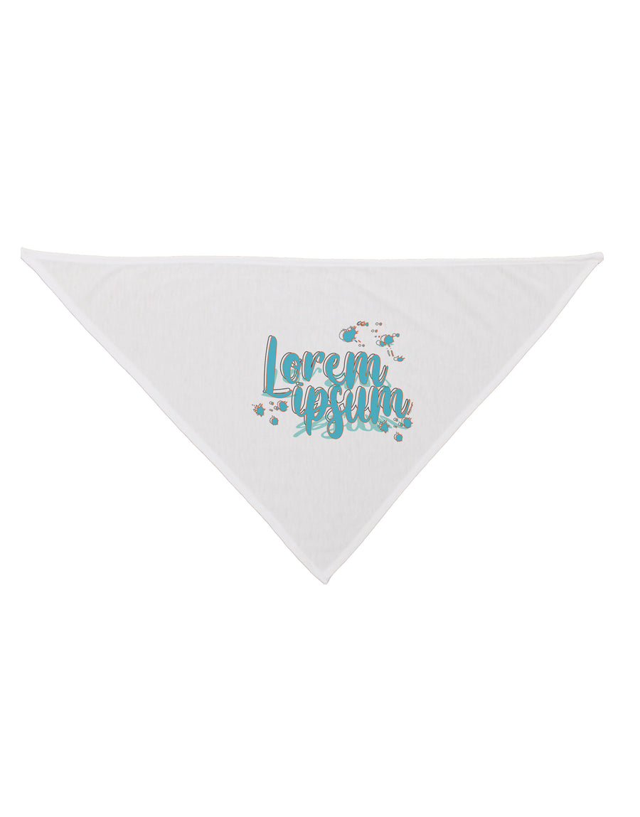 TooLoud Lorem Ipsum Dog Bandana 26 Inch-Dog Bandana-TooLoud-White-One-Size-Fits-Most-Davson Sales