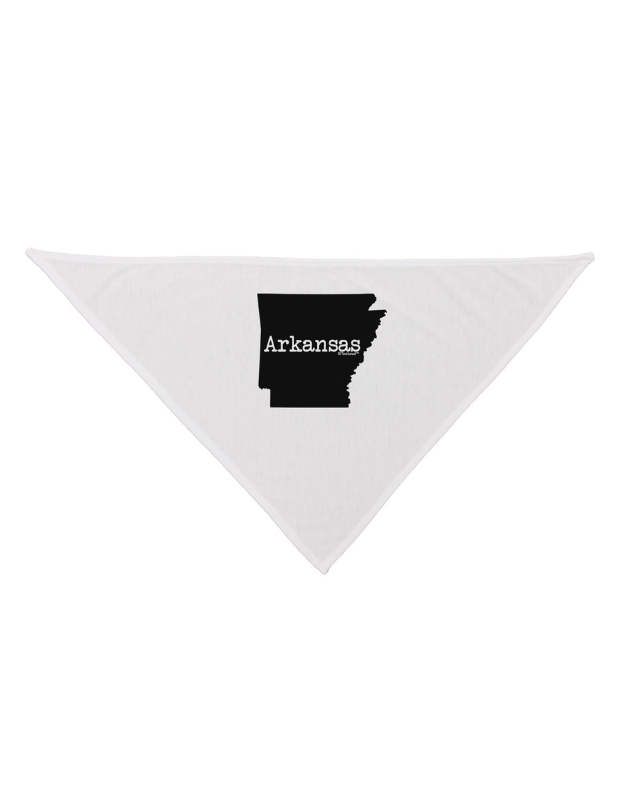 Arkansas - United States Shape Dog Bandana 26 by TooLoud-Dog Bandana-TooLoud-White-One-Size-Fits-Most-Davson Sales
