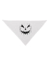 Halloween Scary Evil Jack O Lantern Pumpkin Dog Bandana 26-Dog Bandana-TooLoud-White-One-Size-Fits-Most-Davson Sales