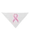Pink Breast Cancer Awareness Ribbon - Stronger Everyday Dog Bandana 26-Dog Bandana-TooLoud-White-One-Size-Fits-Most-Davson Sales