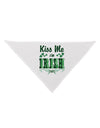 Kiss Me I'm Irish-ish Dog Bandana 26-Dog Bandana-TooLoud-White-One-Size-Fits-Most-Davson Sales