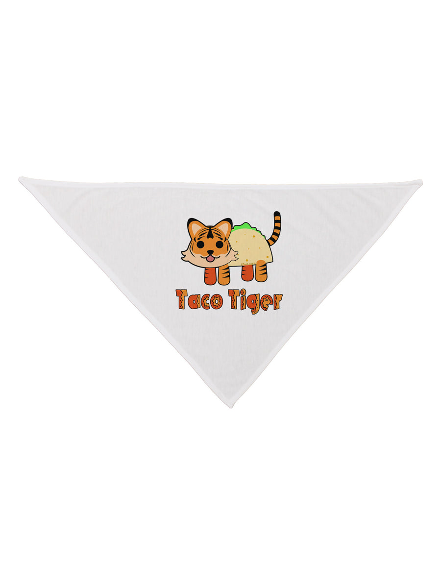 Cute Taco Tiger Text Dog Bandana 26-Dog Bandana-TooLoud-White-One-Size-Fits-Most-Davson Sales