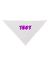 THOT Artistic Text Dog Bandana 26-Dog Bandana-TooLoud-White-One-Size-Fits-Most-Davson Sales