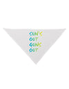 Suns Out Guns Out - Gradient Colors Dog Bandana 26-Dog Bandana-TooLoud-White-One-Size-Fits-Most-Davson Sales