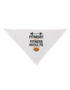 Fitness Whole Pie Dog Bandana 26-Dog Bandana-TooLoud-White-One-Size-Fits-Most-Davson Sales