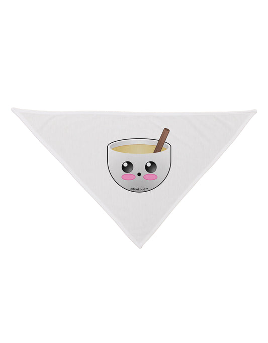 Cute Egg Nog Design - Dog Bandana 26 by TooLoud-Dog Bandana-TooLoud-White-One-Size-Fits-Most-Davson Sales