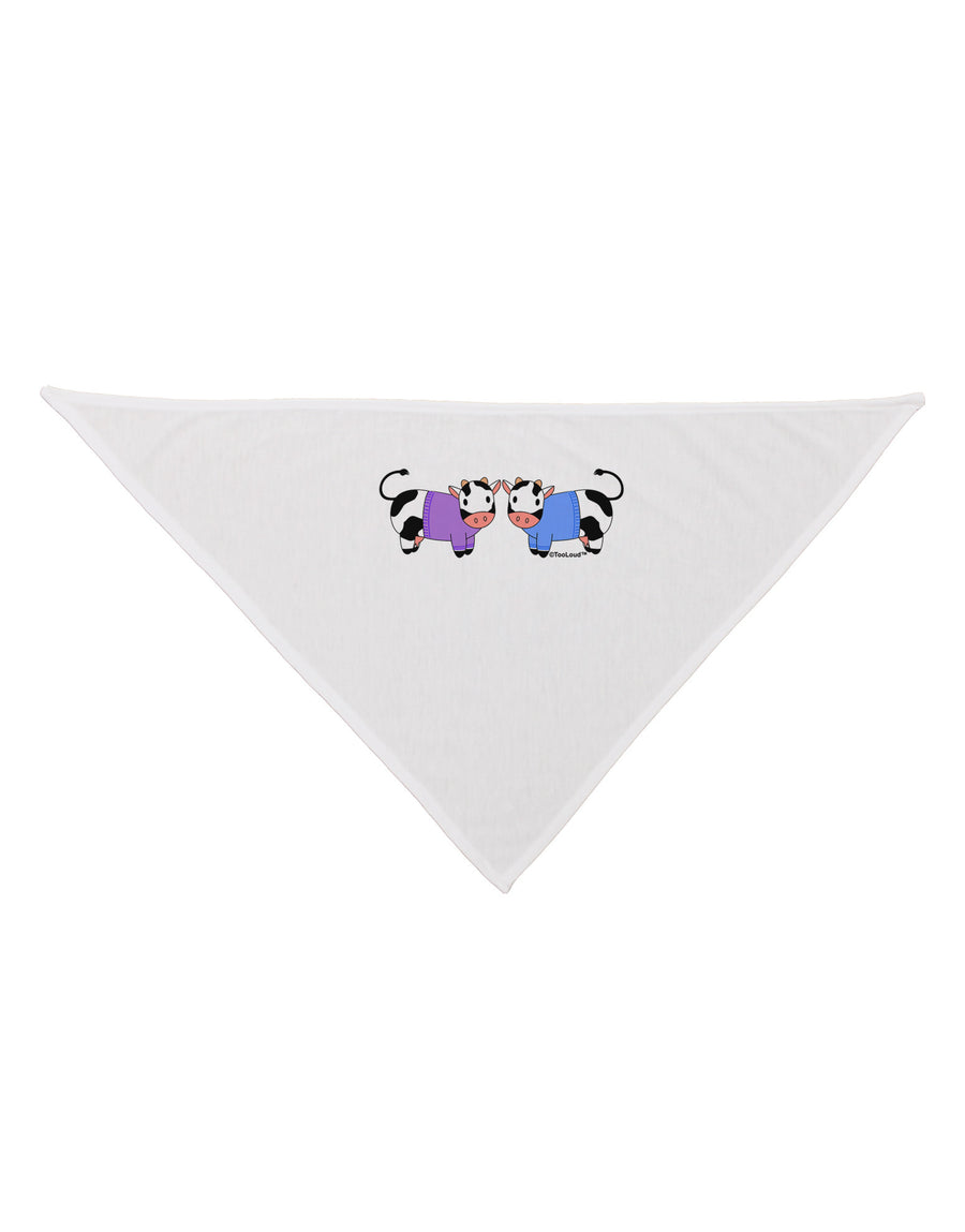 Cute Pair of Sweater Cows Dog Bandana 26-Dog Bandana-TooLoud-White-One-Size-Fits-Most-Davson Sales