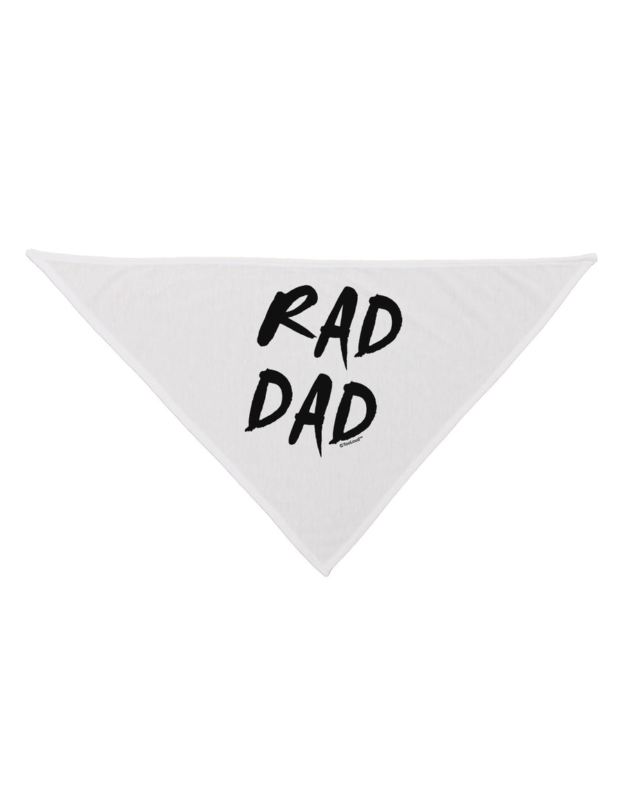 Rad Dad Design Dog Bandana 26-Dog Bandana-TooLoud-White-One-Size-Fits-Most-Davson Sales