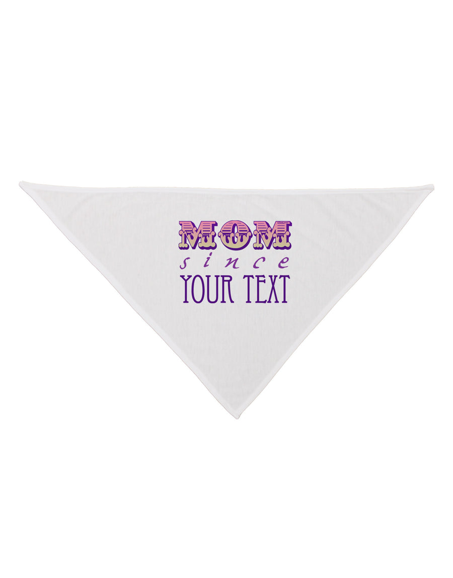 Personalized Mom Since ___ Dog Bandana 26-Dog Bandana-TooLoud-White-One-Size-Fits-Most-Davson Sales