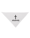 JESUSAVES - Jesus Saves Cross Design Dog Bandana 26 by TooLoud-Dog Bandana-TooLoud-White-One-Size-Fits-Most-Davson Sales