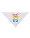 Hardcore Feminist - Rainbow Dog Bandana 26-Dog Bandana-TooLoud-White-One-Size-Fits-Most-Davson Sales