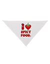 I Heart Spicy Food Dog Bandana 26-Dog Bandana-TooLoud-White-One-Size-Fits-Most-Davson Sales