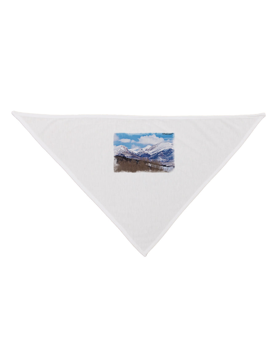 Pikes Peak Dog Bandana 26-Dog Bandana-TooLoud-White-One-Size-Fits-Most-Davson Sales