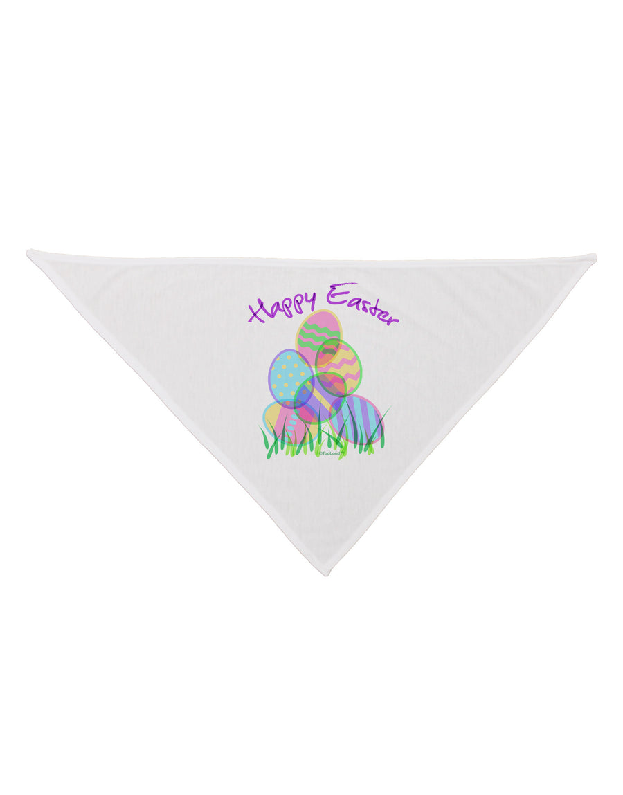 Happy Easter Gel Look Print Dog Bandana 26-Dog Bandana-TooLoud-White-One-Size-Fits-Most-Davson Sales