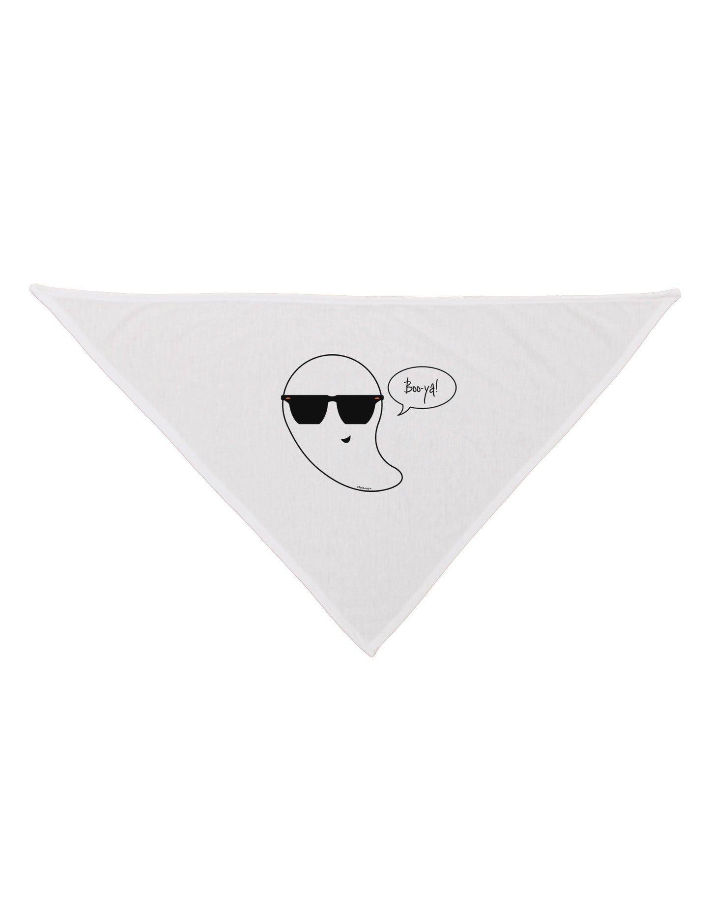 Boo Ya Cool Ghost Halloween Dog Bandana 26-Dog Bandana-TooLoud-White-One-Size-Fits-Most-Davson Sales