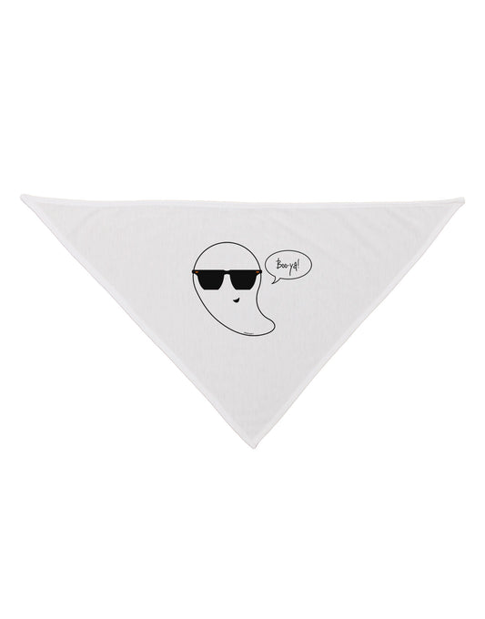 Boo Ya Cool Ghost Halloween Dog Bandana 26-Dog Bandana-TooLoud-White-One-Size-Fits-Most-Davson Sales
