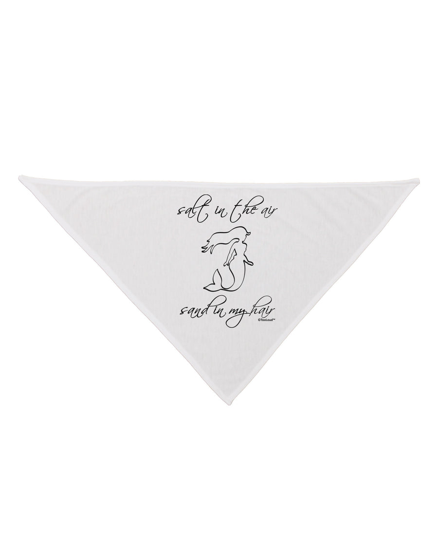 Salt in the Air Sand in My Hair - Mermaid Dog Bandana 26-Dog Bandana-TooLoud-White-One-Size-Fits-Most-Davson Sales