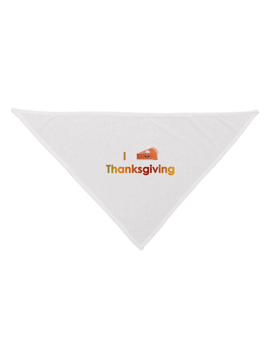 I Heart Thanksgiving Pumpkin Pie Dog Bandana 26-Dog Bandana-TooLoud-White-One-Size-Fits-Most-Davson Sales