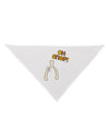 Oh Snap Wishbone - Thanksgiving Dog Bandana 26-Dog Bandana-TooLoud-White-One-Size-Fits-Most-Davson Sales