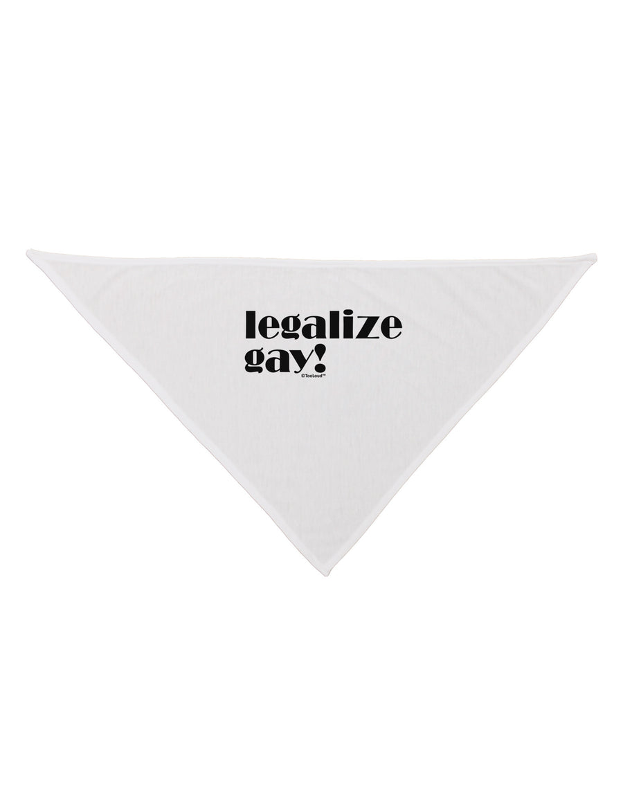 Legalize Gay Dog Bandana 26-Dog Bandana-TooLoud-White-One-Size-Fits-Most-Davson Sales