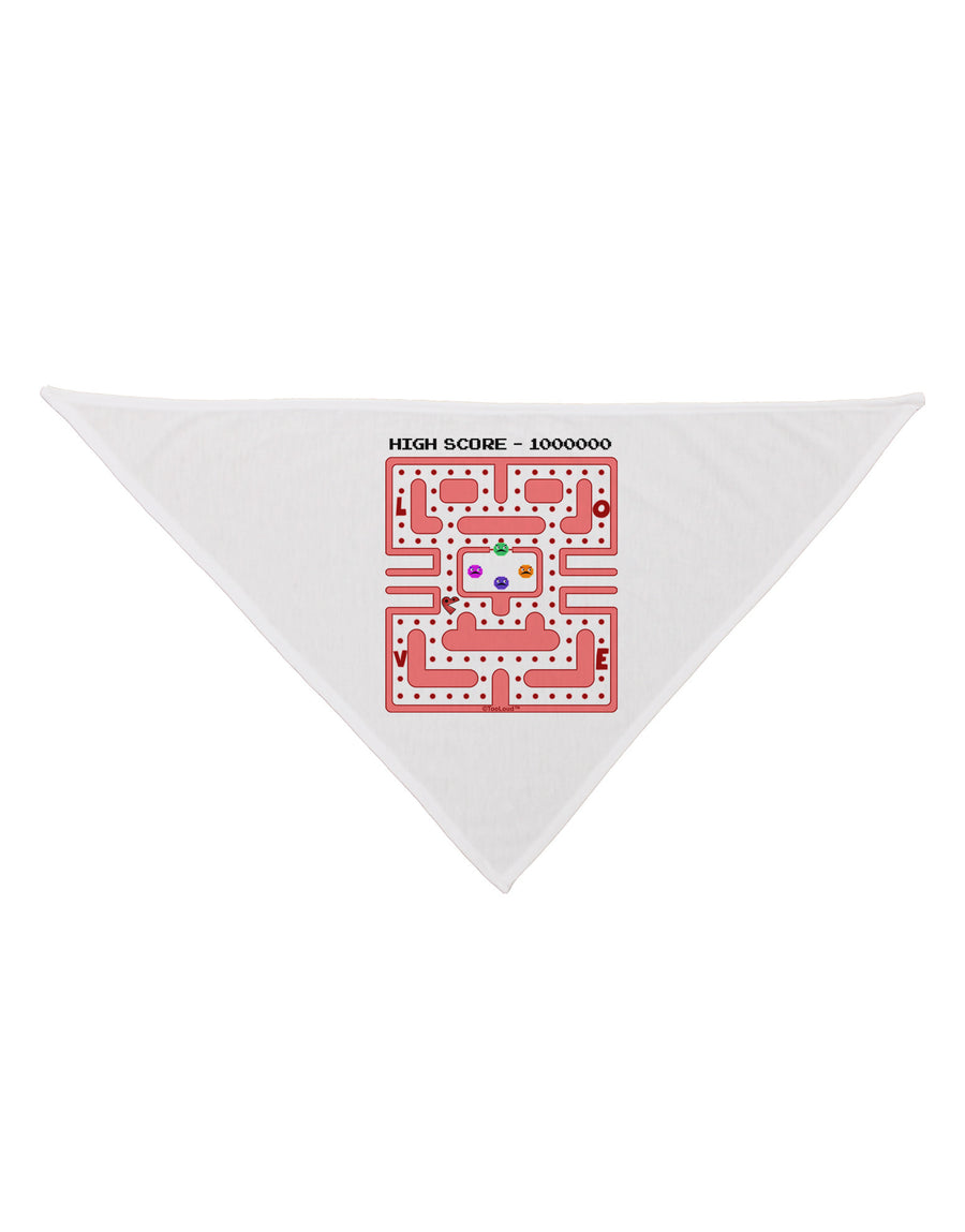 Retro Heart Man Dog Bandana 26-Dog Bandana-TooLoud-White-One-Size-Fits-Most-Davson Sales