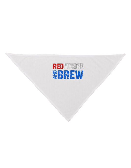 Red White and Brew Color Dog Bandana 26 by TooLoud-Dog Bandana-TooLoud-White-One-Size-Fits-Most-Davson Sales