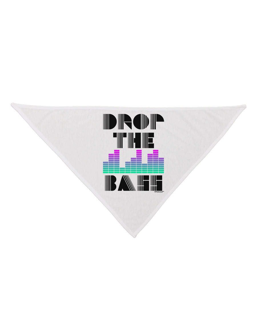 Drop the Bass Dog Bandana 26-Dog Bandana-TooLoud-White-One-Size-Fits-Most-Davson Sales