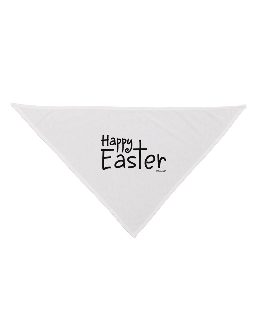 Happy Easter with Cross Dog Bandana 26 by TooLoud-Dog Bandana-TooLoud-White-One-Size-Fits-Most-Davson Sales