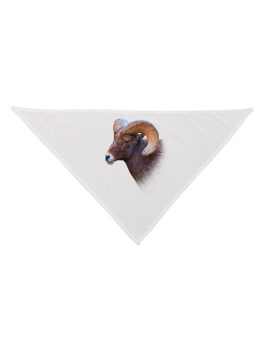 Majestic Bighorn Ram Dog Bandana 26-Dog Bandana-TooLoud-White-One-Size-Fits-Most-Davson Sales