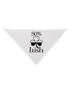 50 Percent Irish - St Patricks Day Dog Bandana 26 by TooLoud