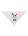 Happy Easter Bunny Face Dog Bandana 26 Inch-Dog Bandana-TooLoud-White-One-Size-Fits-Most-Davson Sales