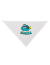 Blue Tang Fish - Smile Dog Bandana 26-Dog Bandana-TooLoud-White-One-Size-Fits-Most-Davson Sales