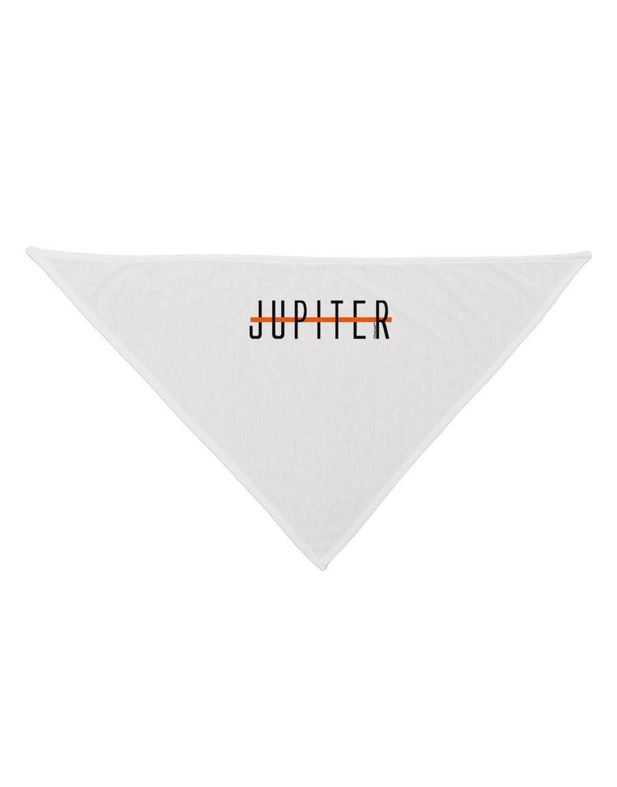 Planet Jupiter Text Only Dog Bandana 26-Dog Bandana-TooLoud-White-One-Size-Fits-Most-Davson Sales