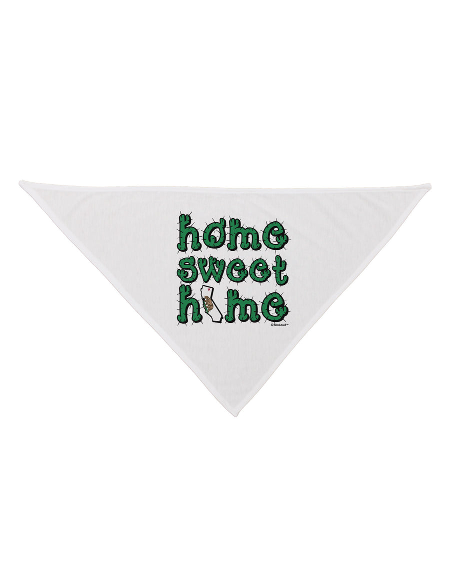 Home Sweet Home - California - Cactus and State Flag Dog Bandana 26 by TooLoud-Dog Bandana-TooLoud-White-One-Size-Fits-Most-Davson Sales